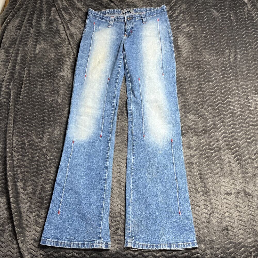 New Max Jeans Womens Size 34 Blue Denim Stretch Flared